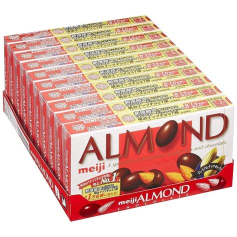 Meiji Almond Chocolate Snack (Pack of 10) – 